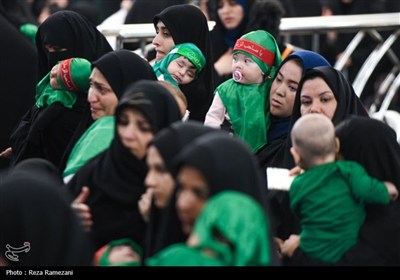 مراسم شیرخوارگان حسینی در مسجد جمکران