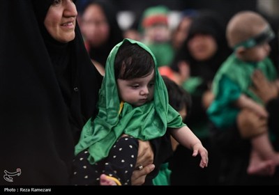 مراسم شیرخوارگان حسینی در مسجد جمکران