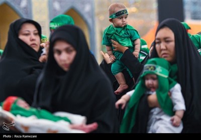 مراسم شیرخوارگان حسینی در مسجد جمکران