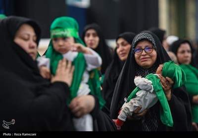 مراسم شیرخوارگان حسینی در مسجد جمکران
