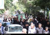 تشیع پرشور پیکر مطهر شهید مدافع وطن در اردبیل؛ سوگواره‌ای به رنگ عاشورا