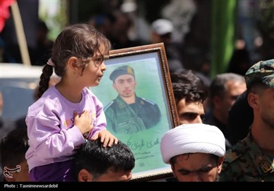 تشیع پرشور پیکر مطهر شهید مدافع وطن در اردبیل؛ سوگواره‌ای به رنگ عاشورا