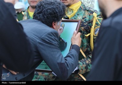تشیع پرشور پیکر مطهر شهید مدافع وطن در اردبیل؛ سوگواره‌ای به رنگ عاشورا