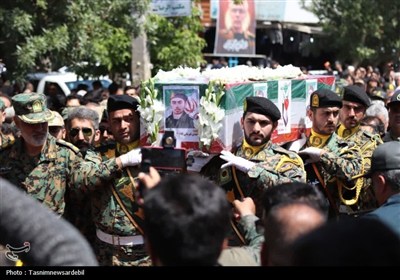 تشیع پرشور پیکر مطهر شهید مدافع وطن در اردبیل؛ سوگواره‌ای به رنگ عاشورا