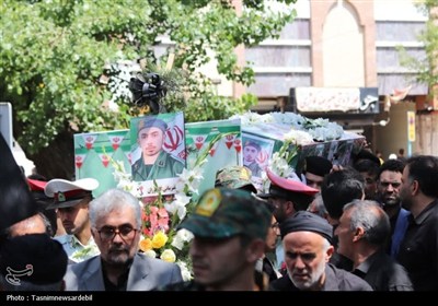 تشیع پرشور پیکر مطهر شهید مدافع وطن در اردبیل؛ سوگواره‌ای به رنگ عاشورا