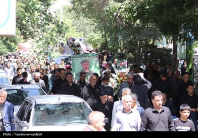 تشیع پرشور پیکر مطهر شهید مدافع وطن در اردبیل؛ سوگواره‌ای به رنگ عاشورا