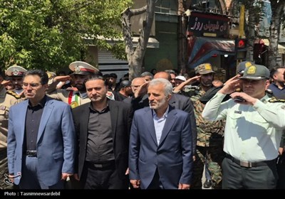تشیع پرشور پیکر مطهر شهید مدافع وطن در اردبیل؛ سوگواره‌ای به رنگ عاشورا