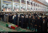 تشییع پیکر شهید مهدی رضازاده در تبریز