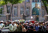 تشییع پیکر شهید مهدی رضازاده در تبریز