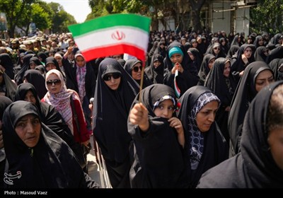 تشییع پیکر شهید مهدی رضازاده در تبریز