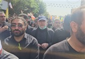 قالیباف یشارک فی مراسم تشییع شهداء الاقتدار الوطنی