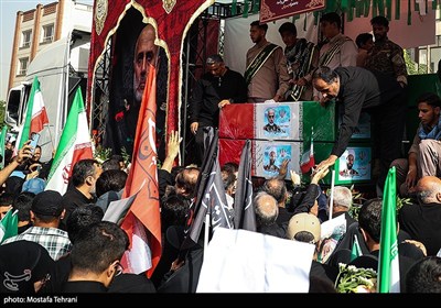 مراسم تشییع پیکر فرماندهان نظامی و دانشمندان کشورمان، که در پی تجاوز اخیر رژیم صهیونیستی