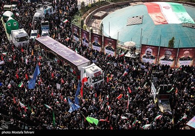 Funeral of Martyrs of Israeli War Held in Tehran