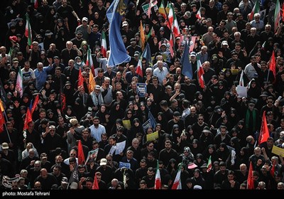 مراسم تشییع پیکر فرماندهان نظامی و دانشمندان کشورمان، که در پی تجاوز اخیر رژیم صهیونیستی