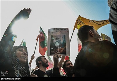 مراسم تشییع پیکر فرماندهان نظامی و دانشمندان کشورمان، که در پی تجاوز اخیر رژیم صهیونیستی
