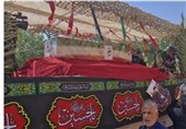 تشییع باشکوه پیکر مطهر شهیده سیده عاطفه بعاجزاده در خرمشهر