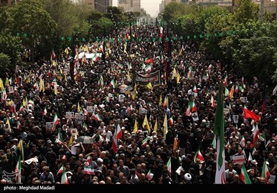 تشییع شهداء الاقتدار الوطنی فی طهران
