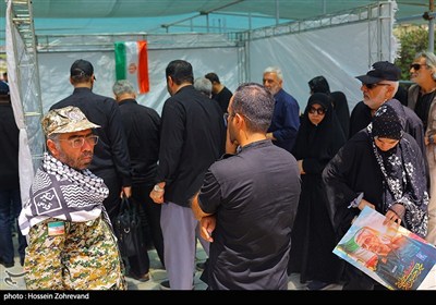 آماده سازی محل خاکسپاری پیکر سردار شهید محمد باقری