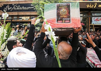 مراسم تشییع شهید رضا بسطامی - سنندج