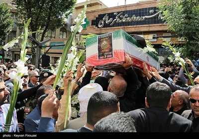 مراسم تشییع شهید رضا بسطامی - سنندج