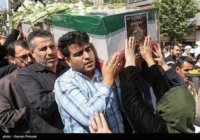 مراسم تشییع شهید رضا بسطامی - سنندج