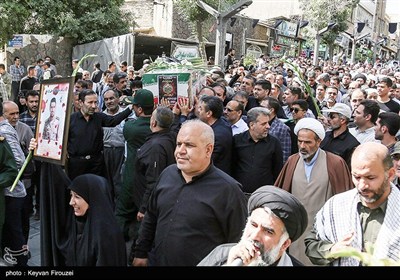 مراسم تشییع شهید رضا بسطامی - سنندج