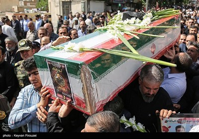 مراسم تشییع شهید رضا بسطامی - سنندج
