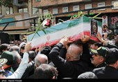 مراسم تشییع شهید رضا بسطامی - سنندج