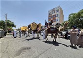 نوای کاروان نینوا در خیابانهای بیرجند طنینانداز شد