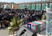 پیکر شهید «حسین کائیدی» در شوش آرام گرفت