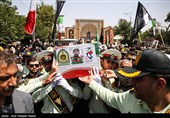 مراسم تشییع پیکر سرباز وظیفه شهید امیرحسین باجلان - قزوین