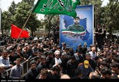 مراسم تشییع پیکر سرباز وظیفه شهید امیرحسین باجلان - قزوین