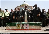 مراسم تشییع پیکر سرباز وظیفه شهید امیرحسین باجلان - قزوین