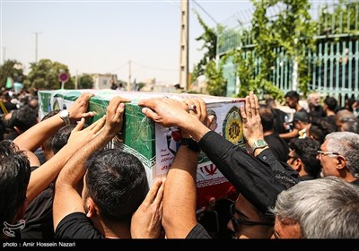مراسم تشییع پیکر سرباز وظیفه شهید امیرحسین باجلان - قزوین