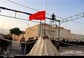 برپایی خیمه عزای امام حسین (ع) در ده زیار روستای تعزیه ایران