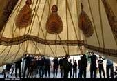 برپایی خیمه عزای امام حسین (ع) در ده زیار روستای تعزیه ایران