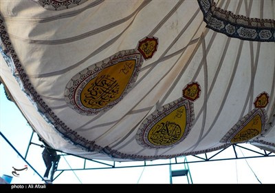 برپایی خیمه عزای امام حسین (ع) در ده زیار روستای تعزیه ایران