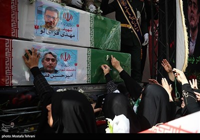 تشییع شهداء الاقتدار الوطنی فی طهران