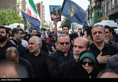 تشییع شهداء الاقتدار الوطنی فی طهران