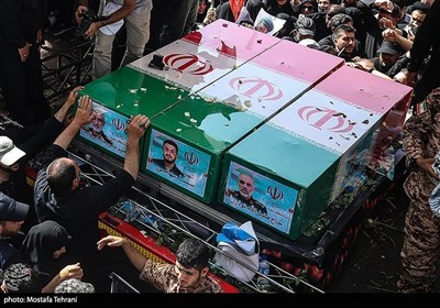 تشییع شهداء الاقتدار الوطنی فی طهران
