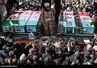 تشییع شهداء الاقتدار الوطنی فی طهران
