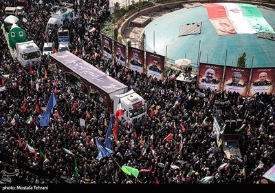 تشییع شهداء الاقتدار الوطنی فی طهران
