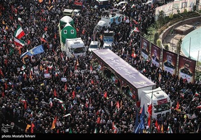 تشییع شهداء الاقتدار الوطنی فی طهران