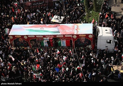 تشییع شهداء الاقتدار الوطنی فی طهران