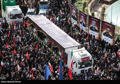 تشییع شهداء الاقتدار الوطنی فی طهران
