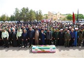 تشییع باشکوه پیکر شهید مدافع وطن در یزد