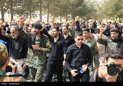 تشییع باشکوه پیکر شهید مدافع وطن در یزد