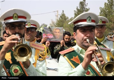 تشییع باشکوه پیکر شهید مدافع وطن در یزد