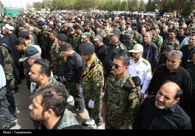 تشییع باشکوه پیکر شهید مدافع وطن در یزد