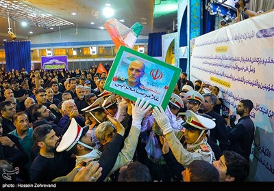 تشییع پیکر سرلشکر شهیدغلامرضا محرابی در بهشت زهرا(س)